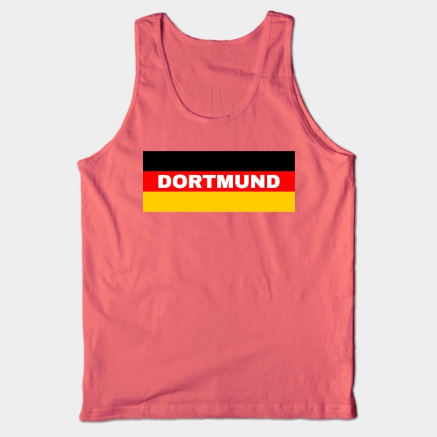 Dortmund City in German Flag Tank Top by aybe7elf